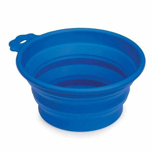 Pamperedpets ZW6149 Bend-A-Bowl - Blue - Medium PA3124942